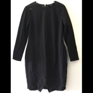 Black Lace Back Dress